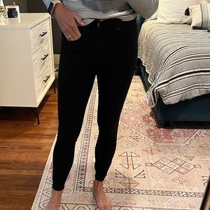 Black Madewell skinny denim. Size 25